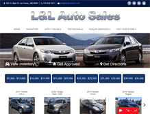 Tablet Screenshot of landlusedcars.com